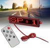 Rechargeable LED Name Tag Replacement for Universal Automobile Programmable Name