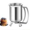 Stainless Steel Pancake Batter Dispenser - Perfect for Pancakes, Cupcakes,