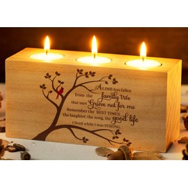 Sympathy Gift, Memorials Gifts for Loss Mother Father, Memorial Cardinals Gift, Bereavement Gift Ideas, Rememberance Gift for Loss, Memorial Candle Holder 3 Votive Tea Light (A Limb)