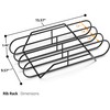 Sorbus Extra Large Non-Stick Rib Rack - Porcelain Coated Steel