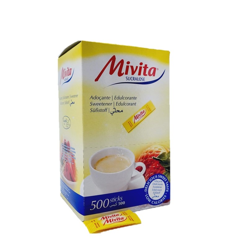 Mivita Sucralose Sweetener 500 sticks (powder), low calories (sugar free),