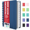 Forvencer Password Book with Individual Alphabetical Tabs, 4" x 5.5"