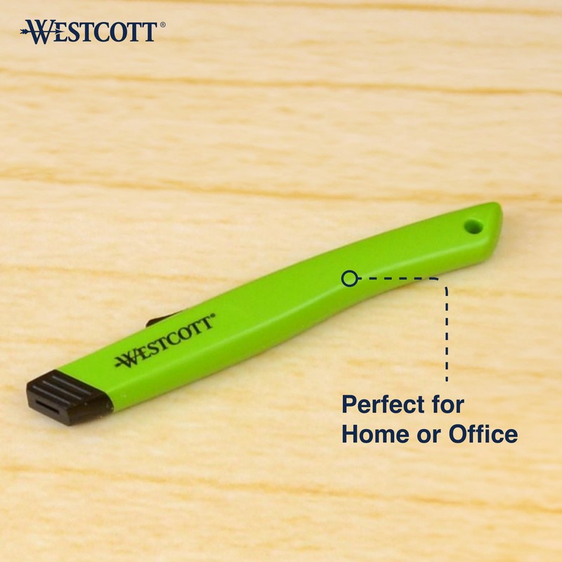 Westcott Box Cutter Safety Ceramic Utility Knife, 2-Pack