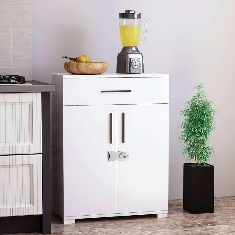 Lpraer 2 Cabinet Lock 3-Digit Combination Lock Hasp Lockable 135