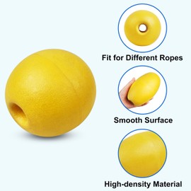 OROOTL Rope Floating Buoy Float, 4 Pieces PVC Anchor Buoy Floating Canoe Swimming Rope Marine Crab Trap Buoy Anchor Float Accessories for Boats Kayak Crab Catcher Trail Dock Pool Skiing