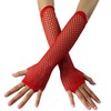 BundleMall 12pcs Set Womens Fingerless Fishnet Gloves Costume Party Accessories