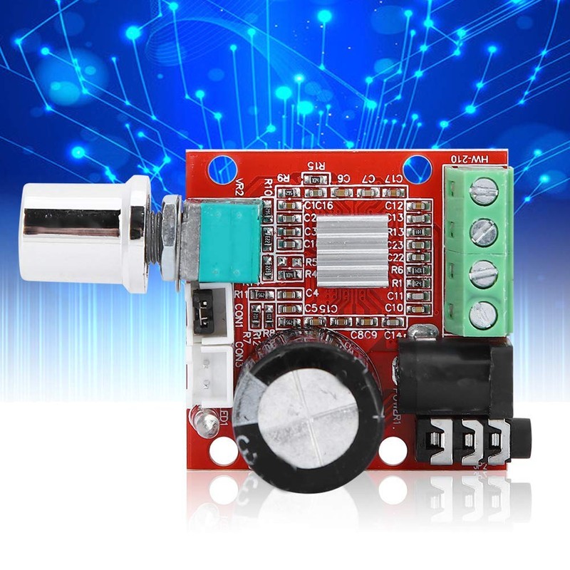 Oumefar Audio Amplifier DC 8-12V AMP Stereo Amplifier Module 3.5