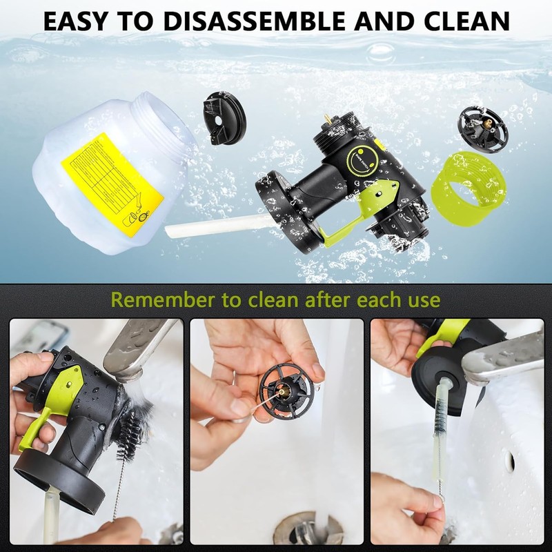 Picvelno Cordless HVLP Paint Sprayer for Ryobi 18V Battery Tool,200W