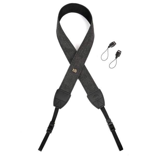 WANBY WANBY Camera Strap Black Canvas Neck Shoulder Strap with
