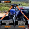 Nilight Motorcycle Tie Down Straps 1.5”×8’ Heavy Duty Cambuckle with