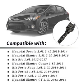 Getfarway Windshield Wiper Control Switch 934201U000 Compatible with Hyundai Sonata 2.0L 2.4L 2011-2014, Hyundai Elantra 1.8L 2.0L 2011-2016, Kia Rio 1.6L, Hyundai Elantra Coupe 1.8L and More