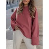 Jhsnjnr Women's Chunky Knitted Pullover Sweater Oversized Long Sleeve Tops