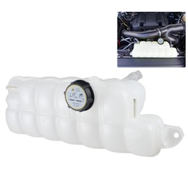 PPNZQAUT FL3Z-8A080-A Front Engine Coolant Reservoir Tank with Cap Compatible with 2018-2024 Ford Expedition, 2015-2024 Ford F-150, 2015-2023 Ford Lobo | 2018-2024 Lincoln Navigator, Replaces# 603-318