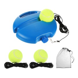 PATIKIL Tennis Train Rebound Ball with 3 String Balls, Solo Tennis Training Equipment Self Practice Portable Tennis Training Tool Rebounder Kit for Beginners Sport Exercise, Blue