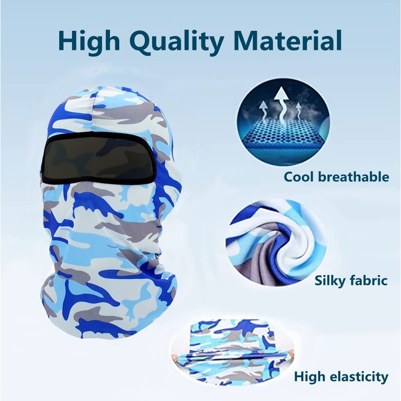 JUSDIQIR Ski Mask Balaclava Face Mask Windproof Cycle Cap Sun