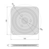 Emuca - Swivel Platform/Rotating Base of 360° for Cabinet/TV Screen,