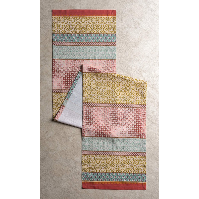 Maison d' Hermine Spring/Summer Table Runner, 100% Cotton, Decorative, Washable
