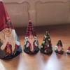 5 Pcs Christmas Matryoshka Christmas Dwarf Collection Doll Stacking Doll