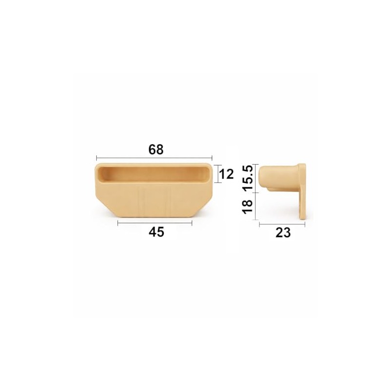 cyclingcolors 10x Supporto doga monodoga 63 x 12 mm in