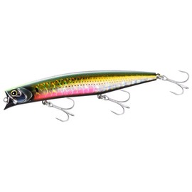 SHIMANO XL-112X Exsence Monica Sea Bass Lure, 125F, Jet Boost, 008 A Black Mullet