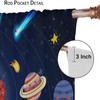 Llylumty Solar System Universe Curtains for Kids Boys Child Room