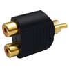 AAOTOKK RCA Y Splitter Adapter,Gold-Plated1RCA Male to 2 RCA Female