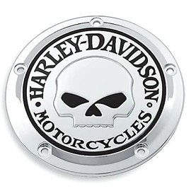 Harley Davidson Skull Derby Cover Chrome Dyna Softail Touring Trike 25441-04A