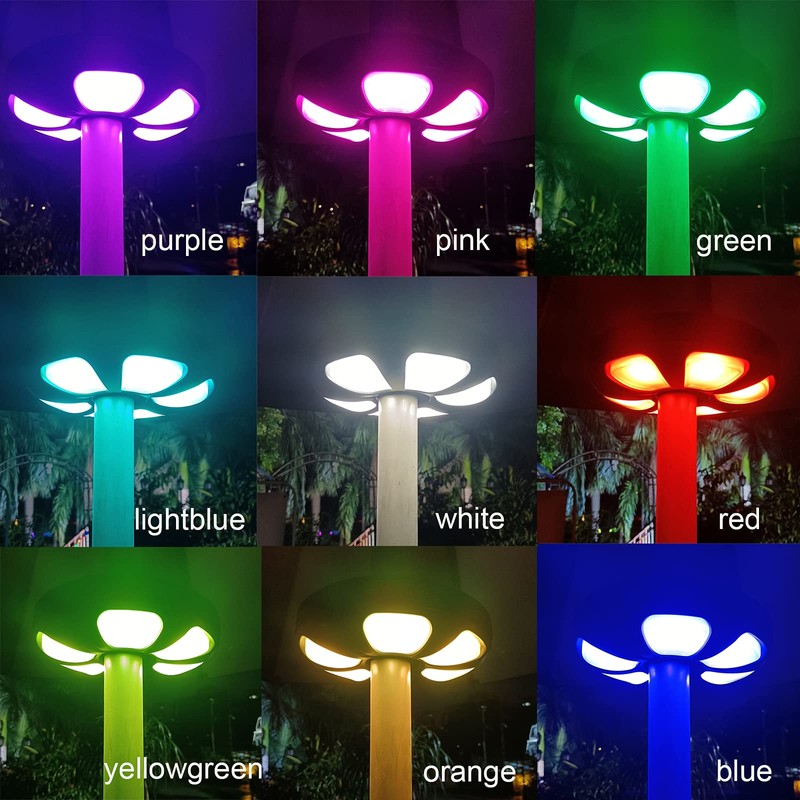 TINTINDOC Color Umbrella Light with Remote, Outdoor/Patio Umbrella Light, Rechargeable/AA