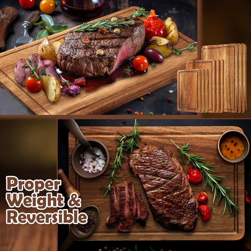 Ziliny 9 Pcs Thick Kitchen Cutting Boards 3 Sizes with