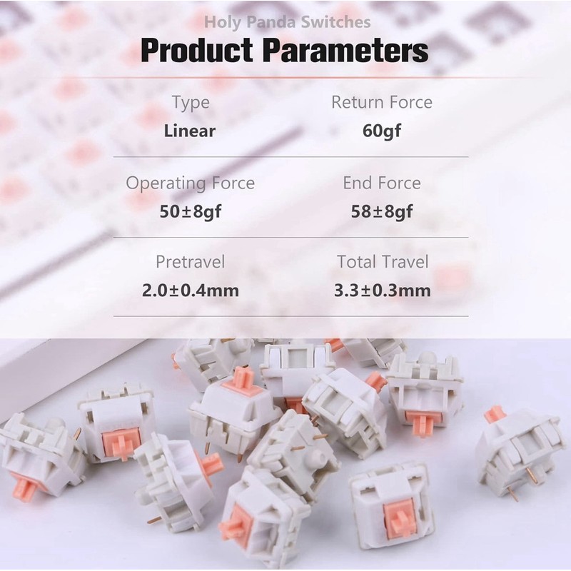 Feker 45pcs Feker Holy Panda Switches for Mechanical Gaming Keyboard