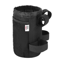 KEMIMOTO Bike Cup Holder, Bike Water Bottle Holder Handlebar with Mesh Pockets Oxford Fabric Bicycle Drink Cup Holder for Mountain Bike Road Kids Bikes e-Bike Cruiser Wheelchair Scooter up to 32oz