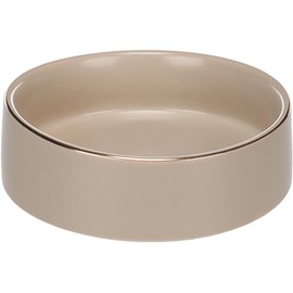 Flamingo Dog Bowl - Ceramic Dog Bowl - Beige - 200 ml - Dog Bowl Small Dogs - Dishwasher Safe and Non-Slip