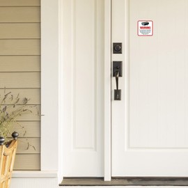 Sigo Signs, (4 Pack) Video Surveillance Sign 5½x5½" 4 Mil Sleek Vinyl Decal Stickers Weather Resistant Long Lasting UV Protected and Waterproof Made in USA