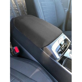 Car Console Covers Plus Hand Made in USA Designed for Hyundai Tucson Select Models with Console Image Shown 2022-2025 Neoprene Auto Armrest Center Console Cover Protector Gray