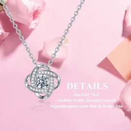 IEFLIFE Godmother Gifts Godmother Necklace, Love Knot Necklace Thank You Gifts God Mother Jewelry Mothers Day Valentines Gifts for Godmother