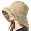 [Ｌｏｏ＆ｃ] [ルーアンドシー] 帽子 レディース 大きいサイズ つば広 撥水 UVシャルマンハット 遮光100% 紫外線対策