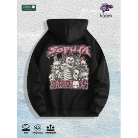 Antihero Sopula Studios Graphic Hoodie 100% Cotton US Warehouse 7 ColorsColor: Black, Size: 2 XL