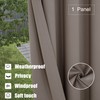BONZER Waterproof Outdoor Blackout Curtains for Patio - Thermal Insulated,