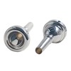 AUXBC 12C Silver Plated Trombone Mouthpiece, Baritone and Euphonium Mouthpiece,