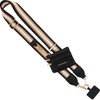 Clip & Go Phone Strap (Stripe - Black/Gold/White - Black