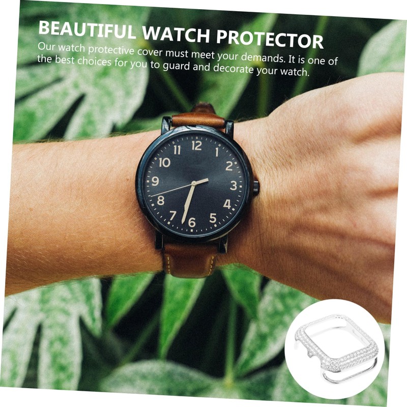 DOITOOL Shiny Rhinestone Protective Case for Smartwatch Shell Full Coverage