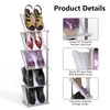 KOCASO Vertical Shoe Rack, 8 Tier Vertical Narrow Tall Shoe