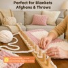 Reessy Chunky Knitting Blanket Loom – Wooden Knitting Loom Kit