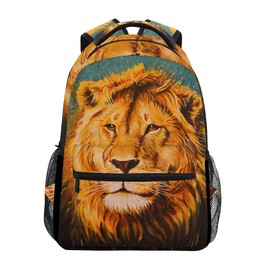 senya School Backpack Lion Of Judah Bookbag for Boys Girls Travel Bag One Size