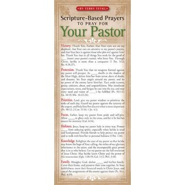 Scripture-Based Prayers to Pray for Your Pastor 50-pack (Prayer Cards)