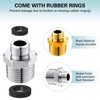 Happyreise Rv Faucet Adapter 1/2 to 3/8 Reducer,1/2 Male to