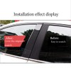 BOLTRY Automobile Carbon Fiber Print Chrome Door Window Pillar Post