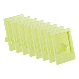 sourcing map 8 Pcs Mini Picture Frames 2.4 x 3.6 Inch Rectangle Small Picture Photo Frame Holder for Tabletop Display Photos Paintings Landscape Posters Artwork, Dark Green