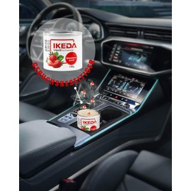 Auto Duft Lufterfrischer Flüssigdose | 120g Erdbeere Autoerfrischer | Starker Geruchsbeseitiger | 60 Tage längerer Duft Autoparfüm | Autozubehör für Männer Frauen | Frischer Geruch für Lkw Heim Büro