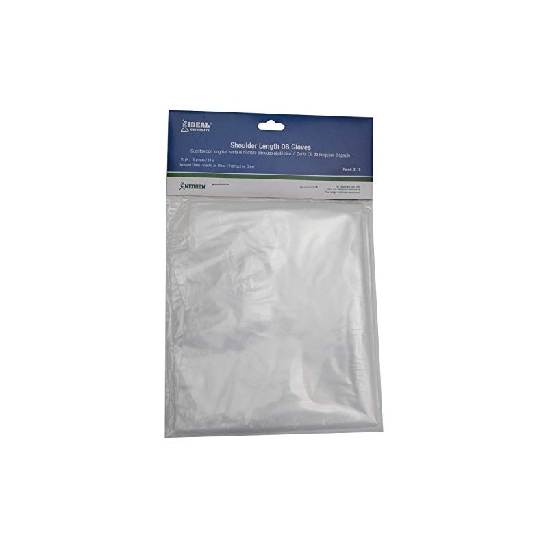 neogen corporation 3110 10 Pack, 1.25 Mil, Clear, Shoulder Length